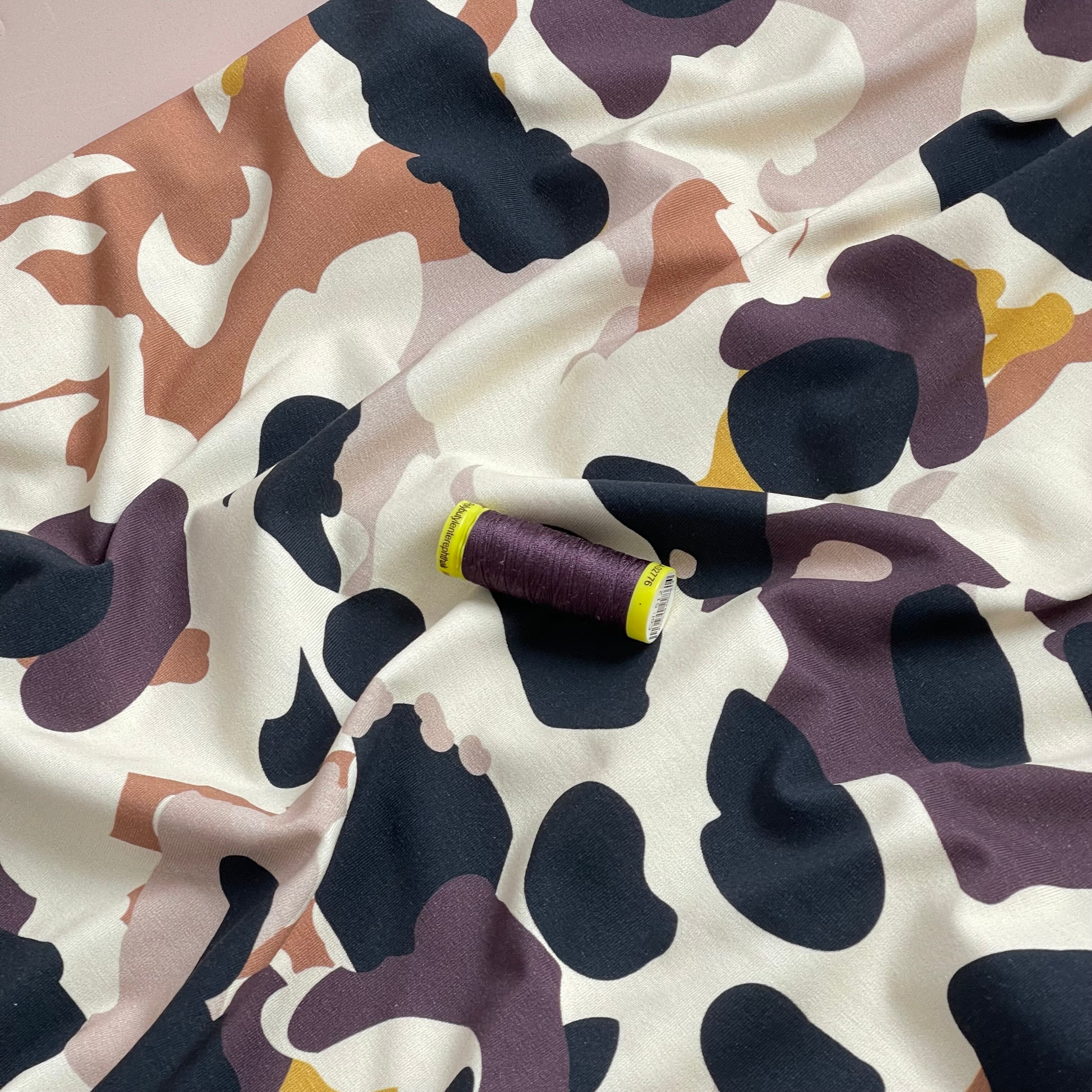 Danish Design - Neutral Camo Cotton Jersey