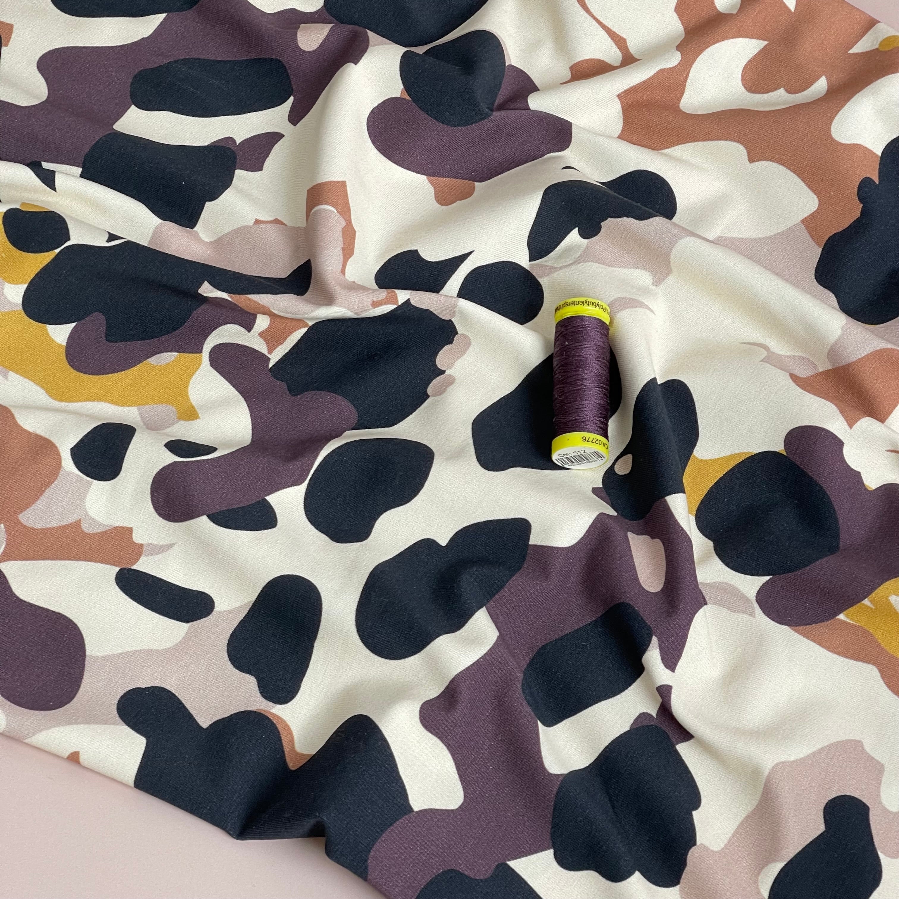 Danish Design - Neutral Camo Cotton Jersey