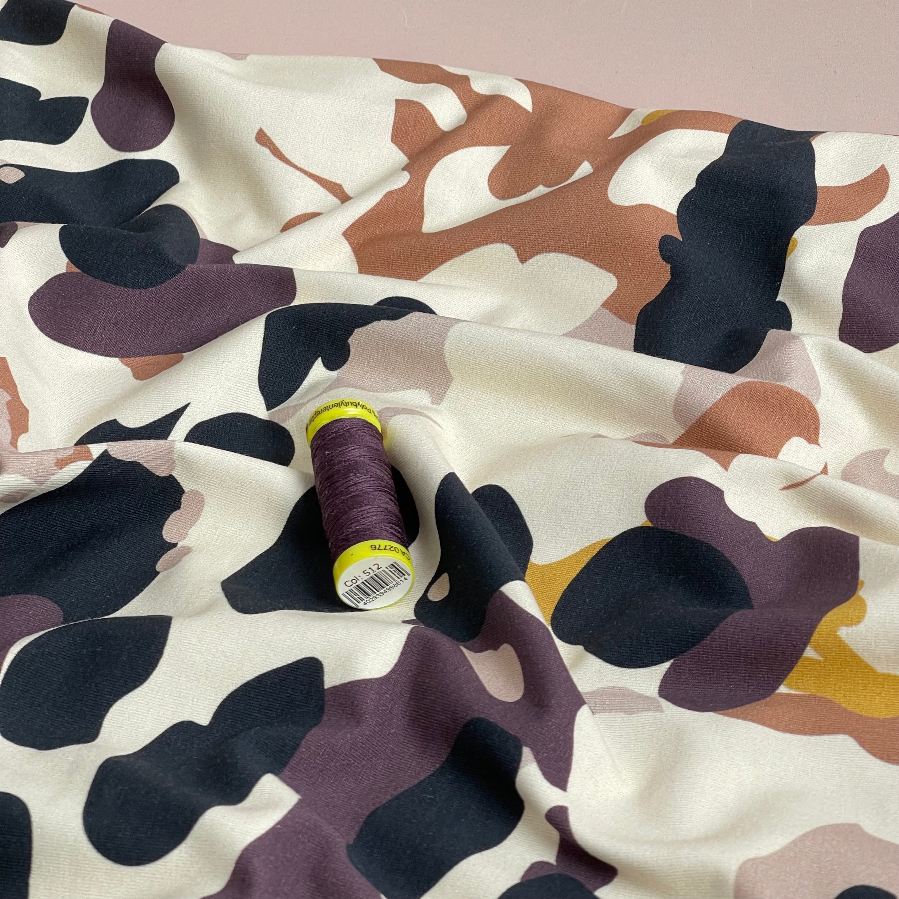 Danish Design - Neutral Camo Cotton Jersey