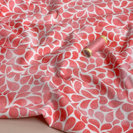 Danish Design - Coral Pink Droplets Cotton Jersey