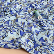 REMNANT 0.8 Metre - Danish Design - Bluebells Cotton Jersey