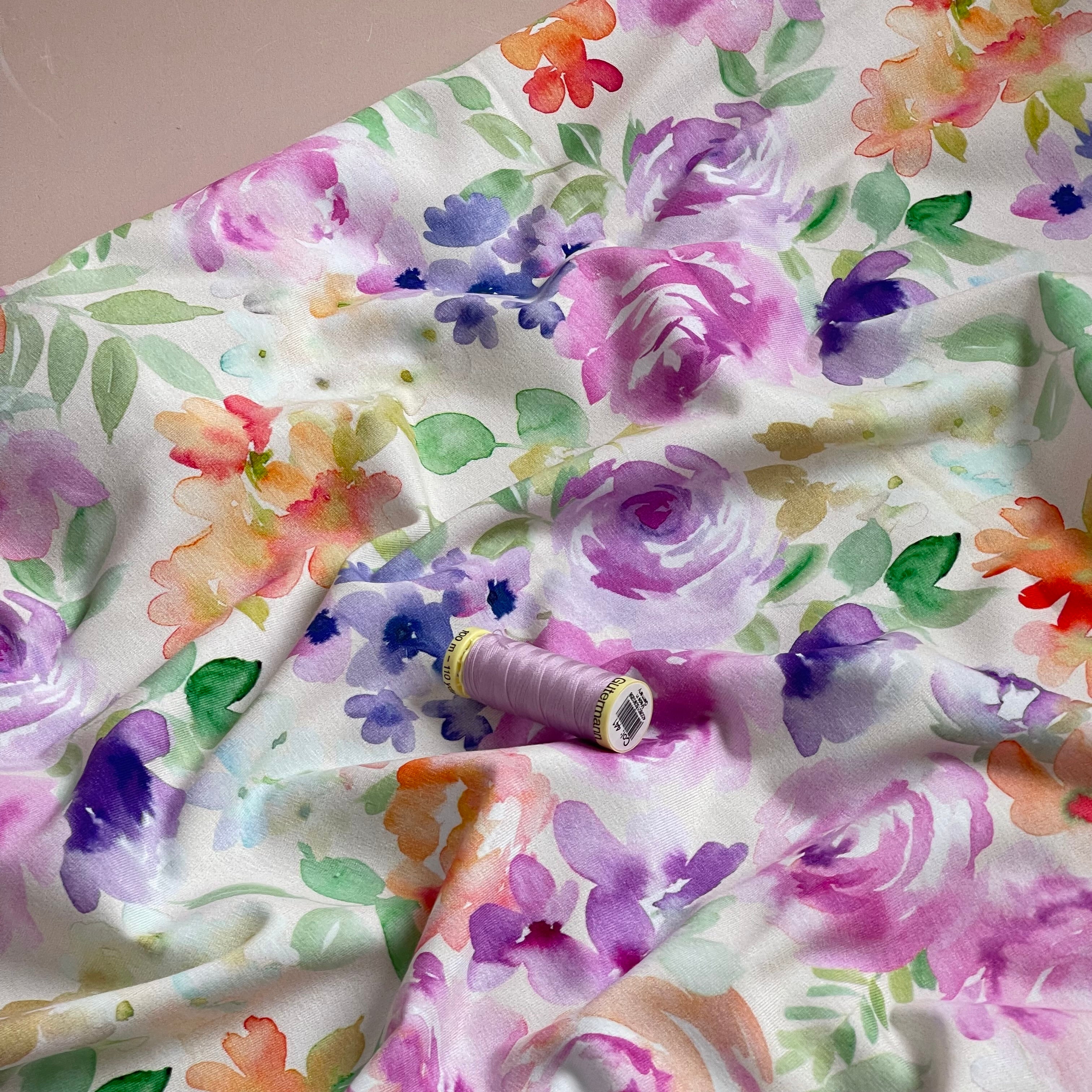 Danish Design - Painted Florals Cotton Jersey