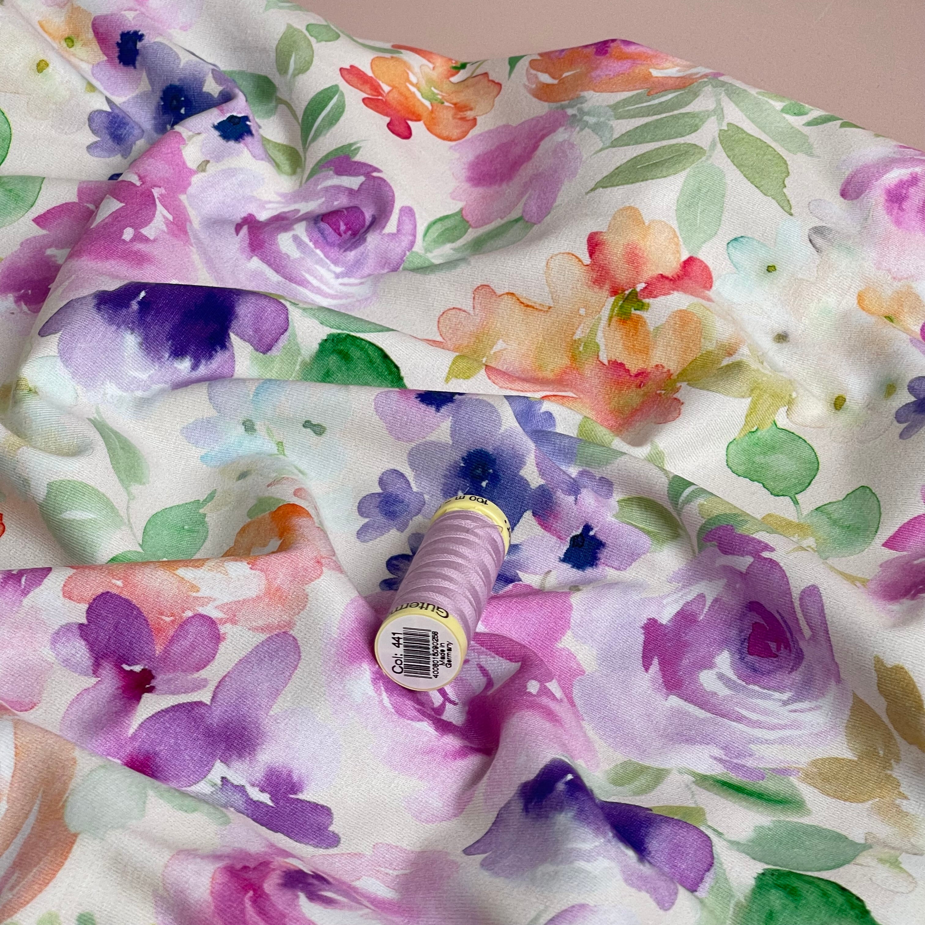 Danish Design - Painted Florals Cotton Jersey