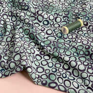 Danish Design - Abstract Circles Sage Cotton Jersey