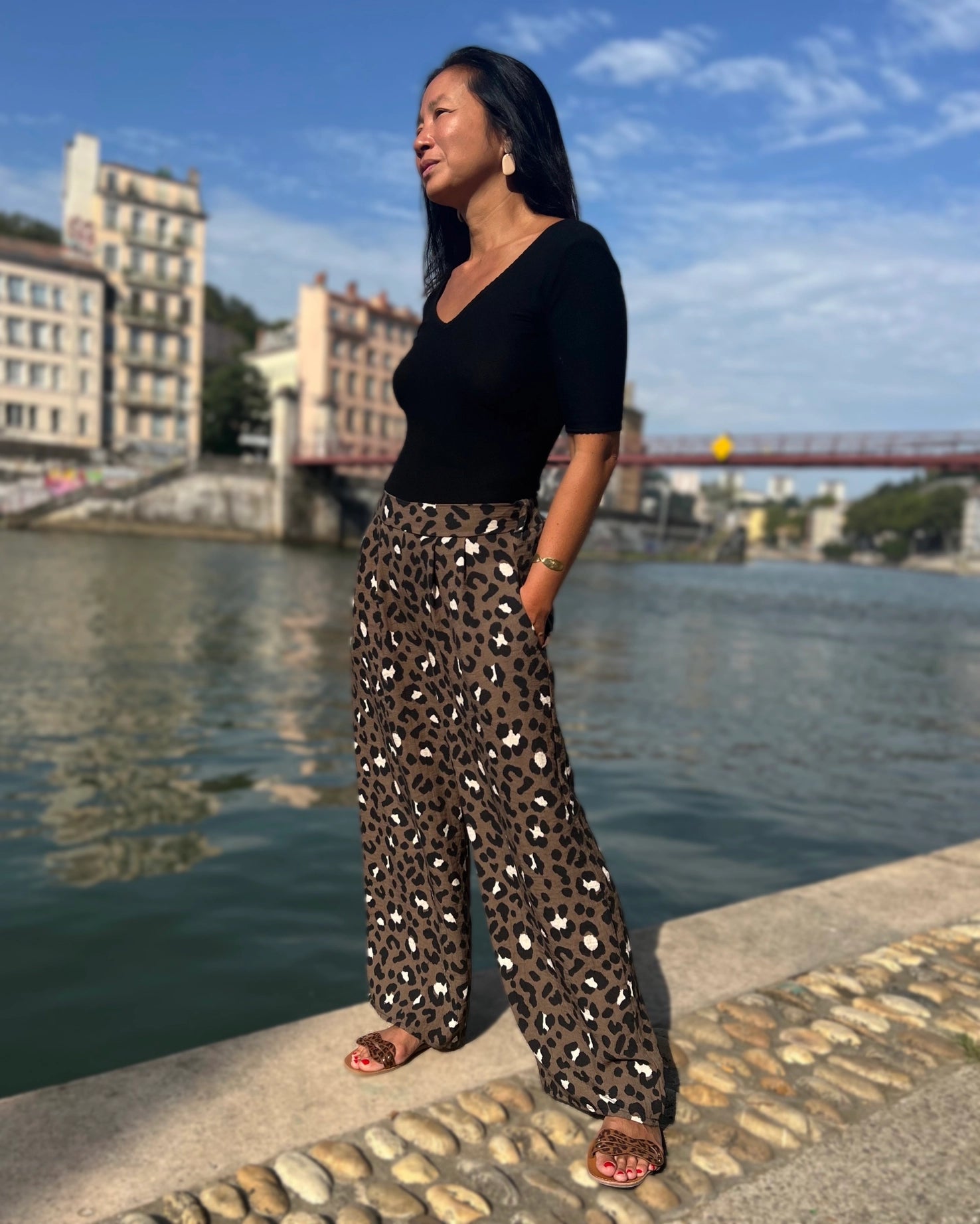 My Dress Made - Mara Leopard Slub Viscose Fabric