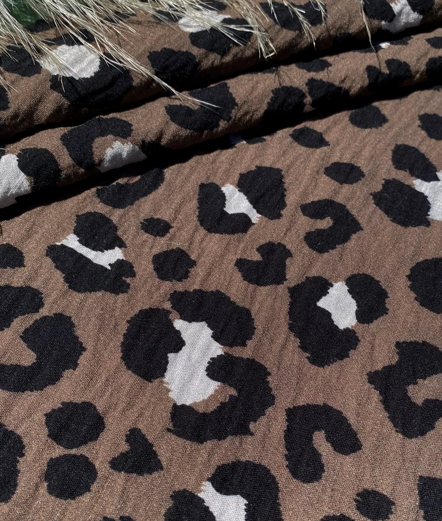 My Dress Made - Mara Leopard Slub Viscose Fabric