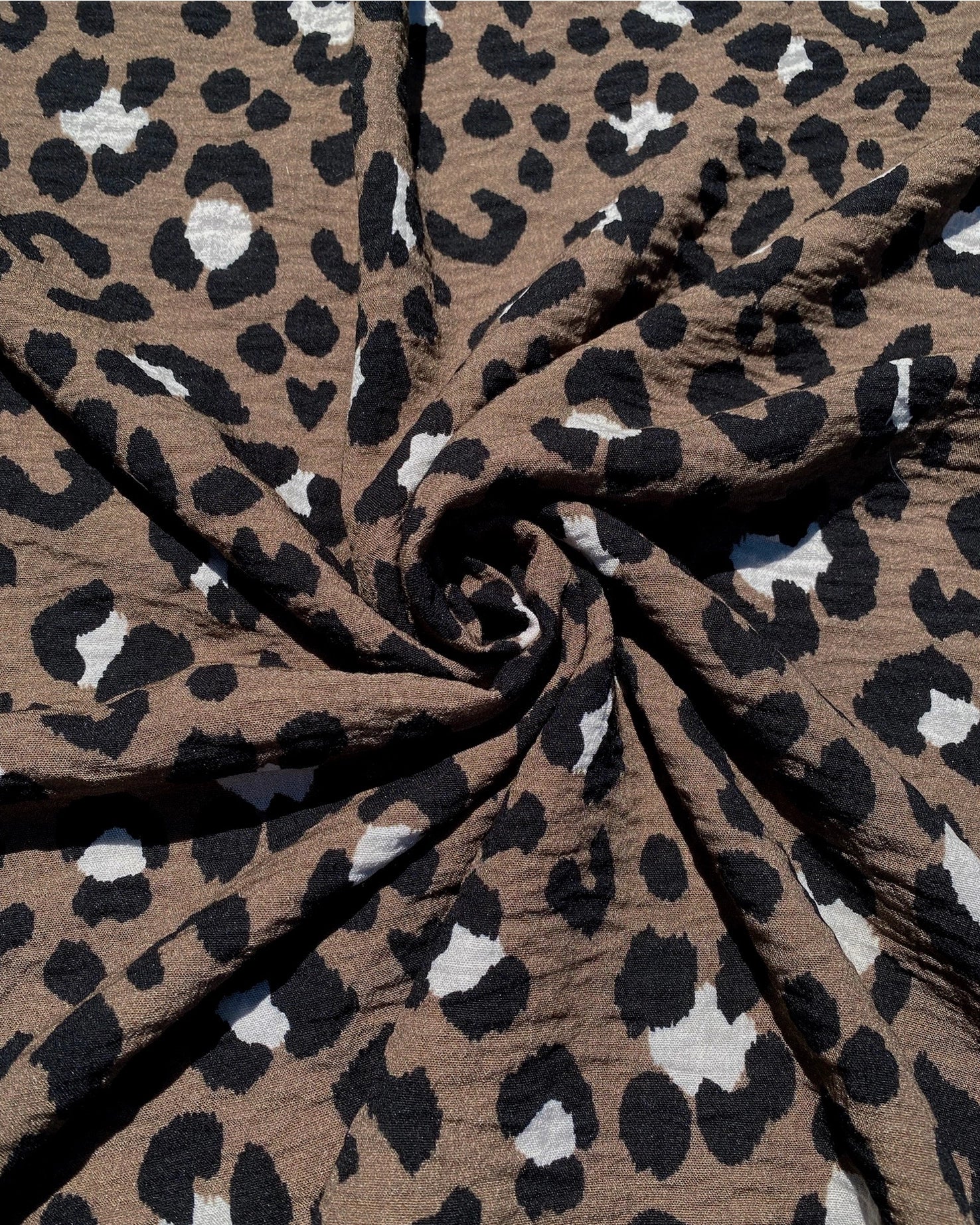 My Dress Made - Mara Leopard Slub Viscose Fabric