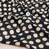 Danish Design - Polka Dots Black Cotton Jersey