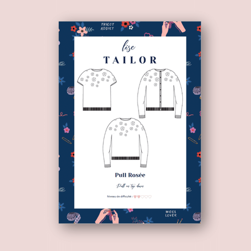Lise Tailor - Pink Sweater / Vest Knitting Pattern