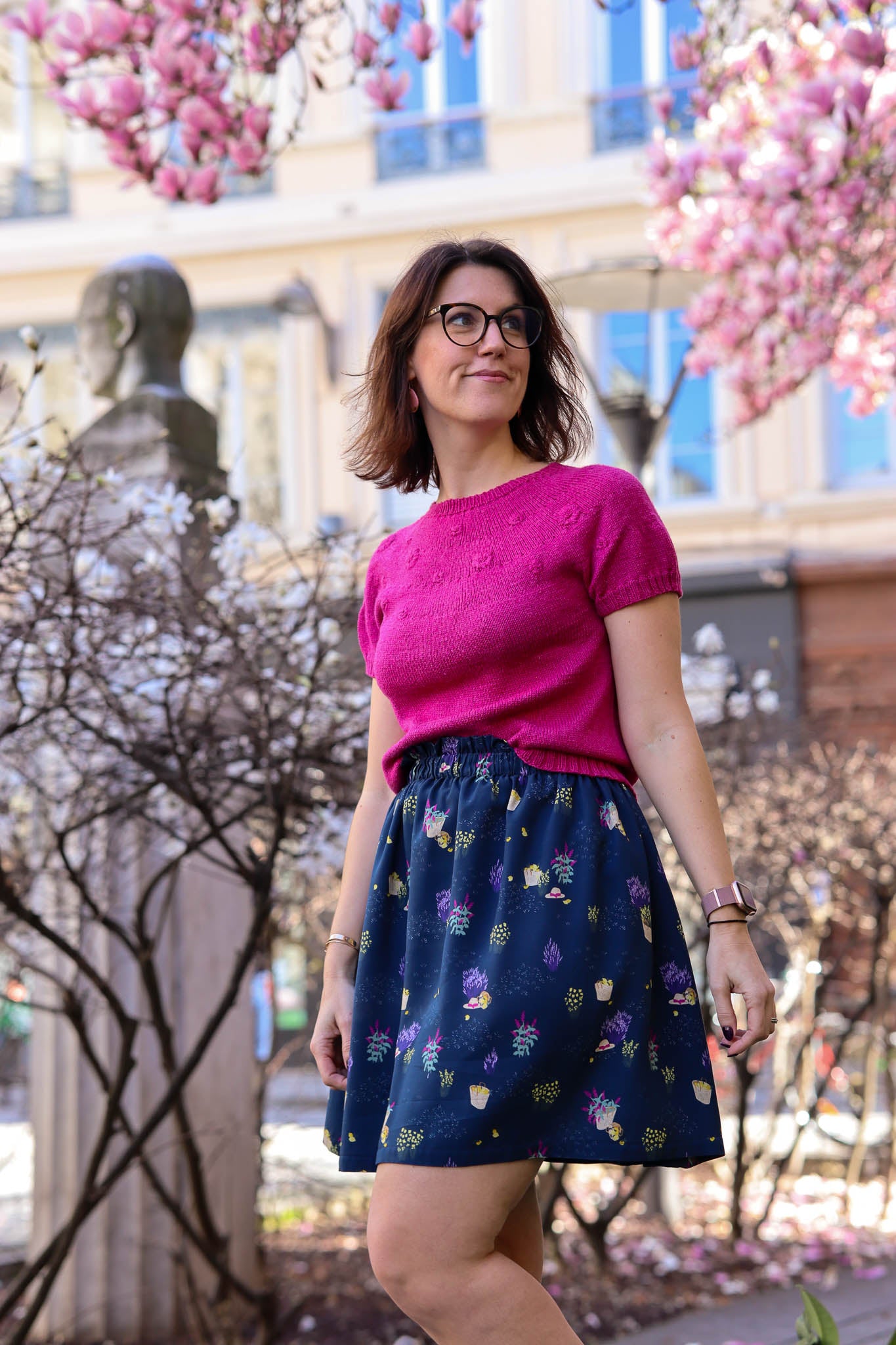 Lise Tailor - Pink Sweater / Vest Knitting Pattern