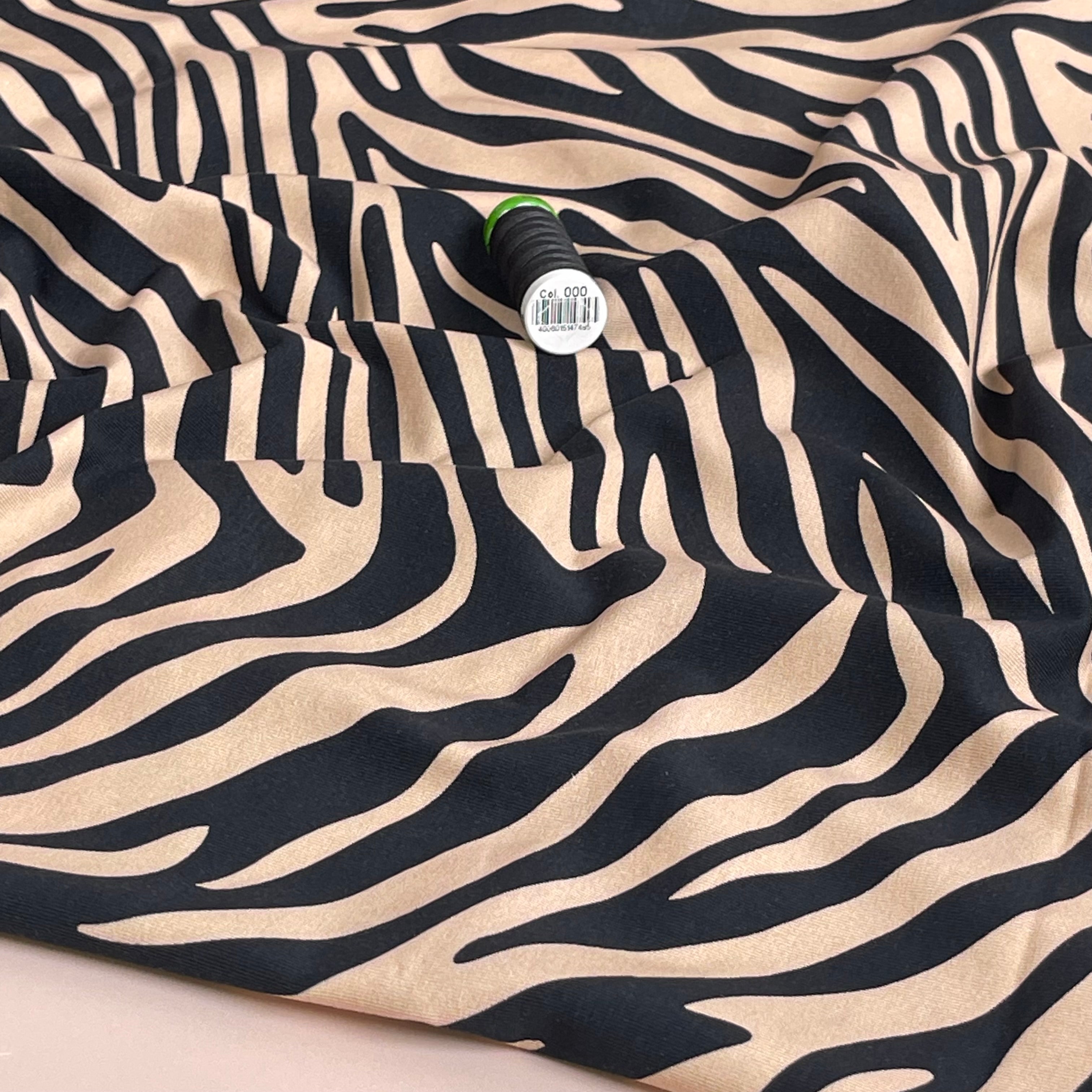 Danish Design - Classic Zebra Print Cotton Jersey
