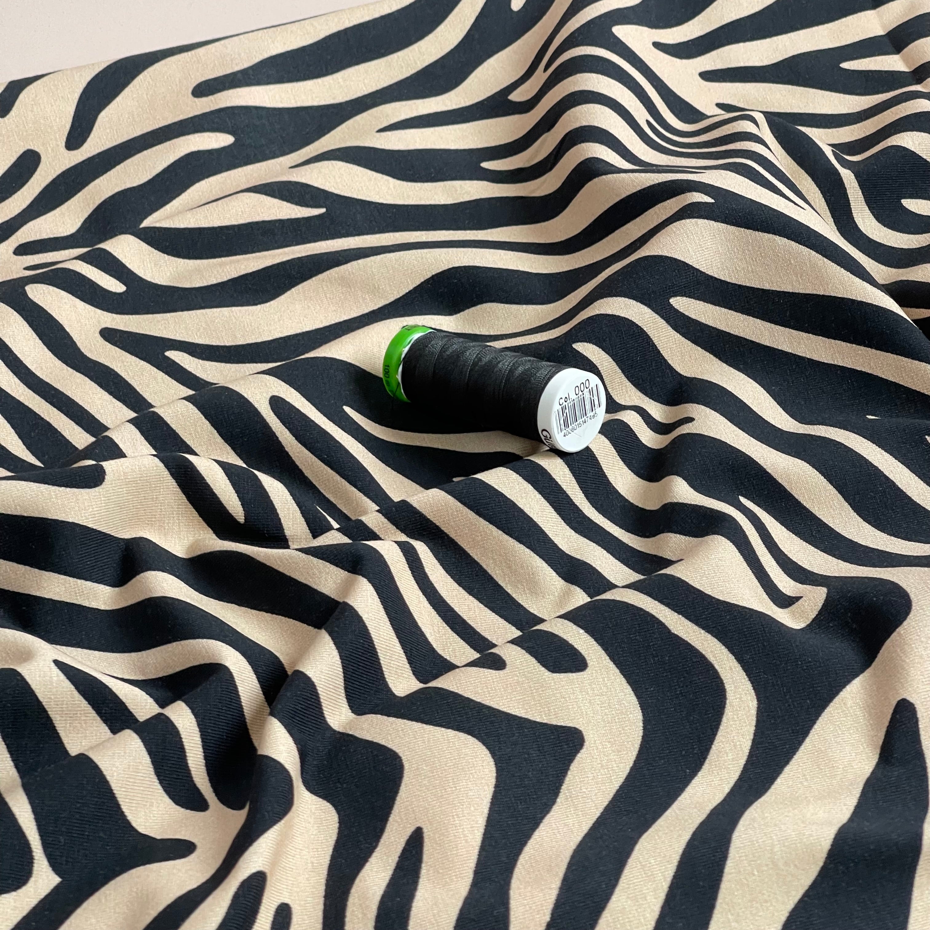 Danish Design - Classic Zebra Print Cotton Jersey