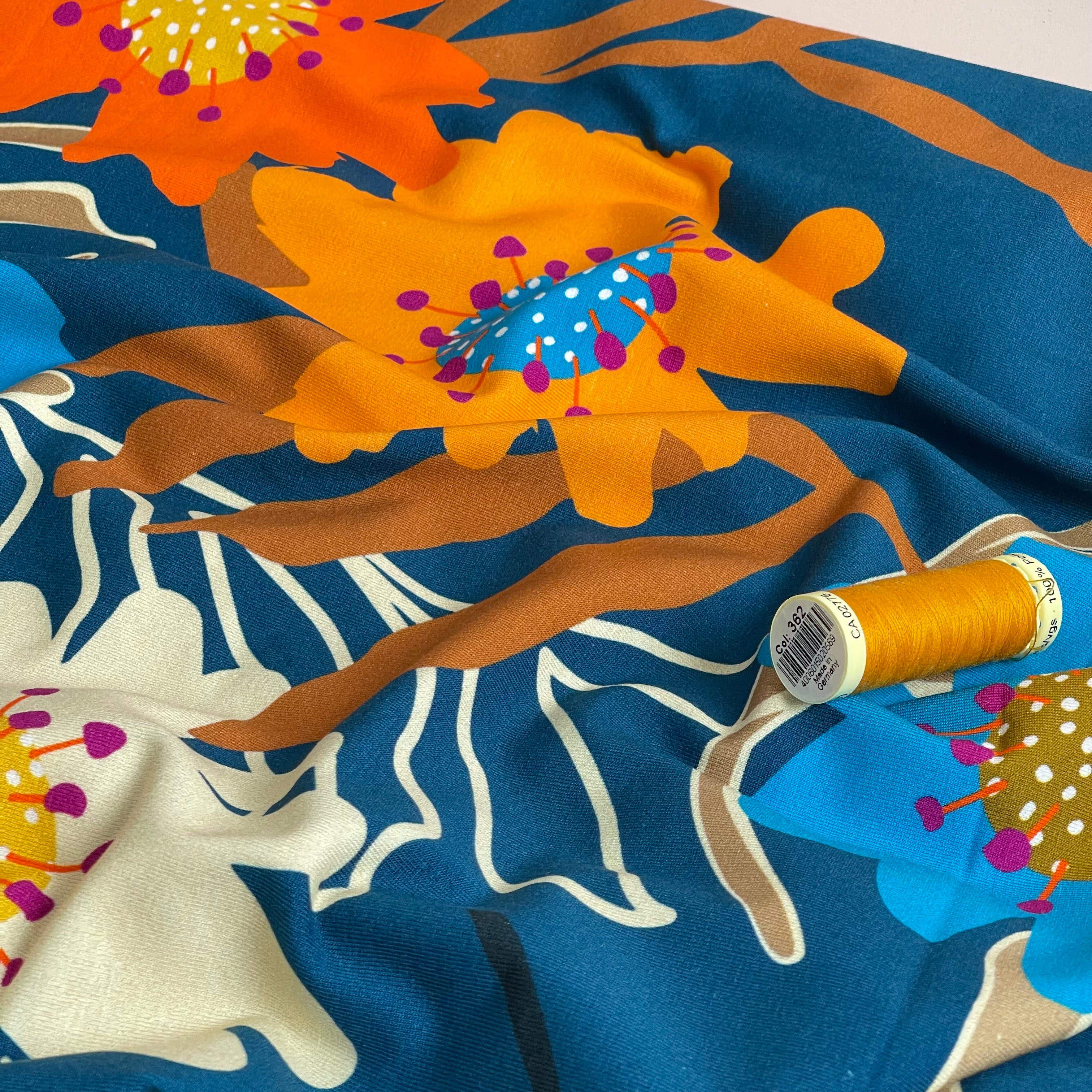 Danish Design - Big Flowers Cotton Jersey