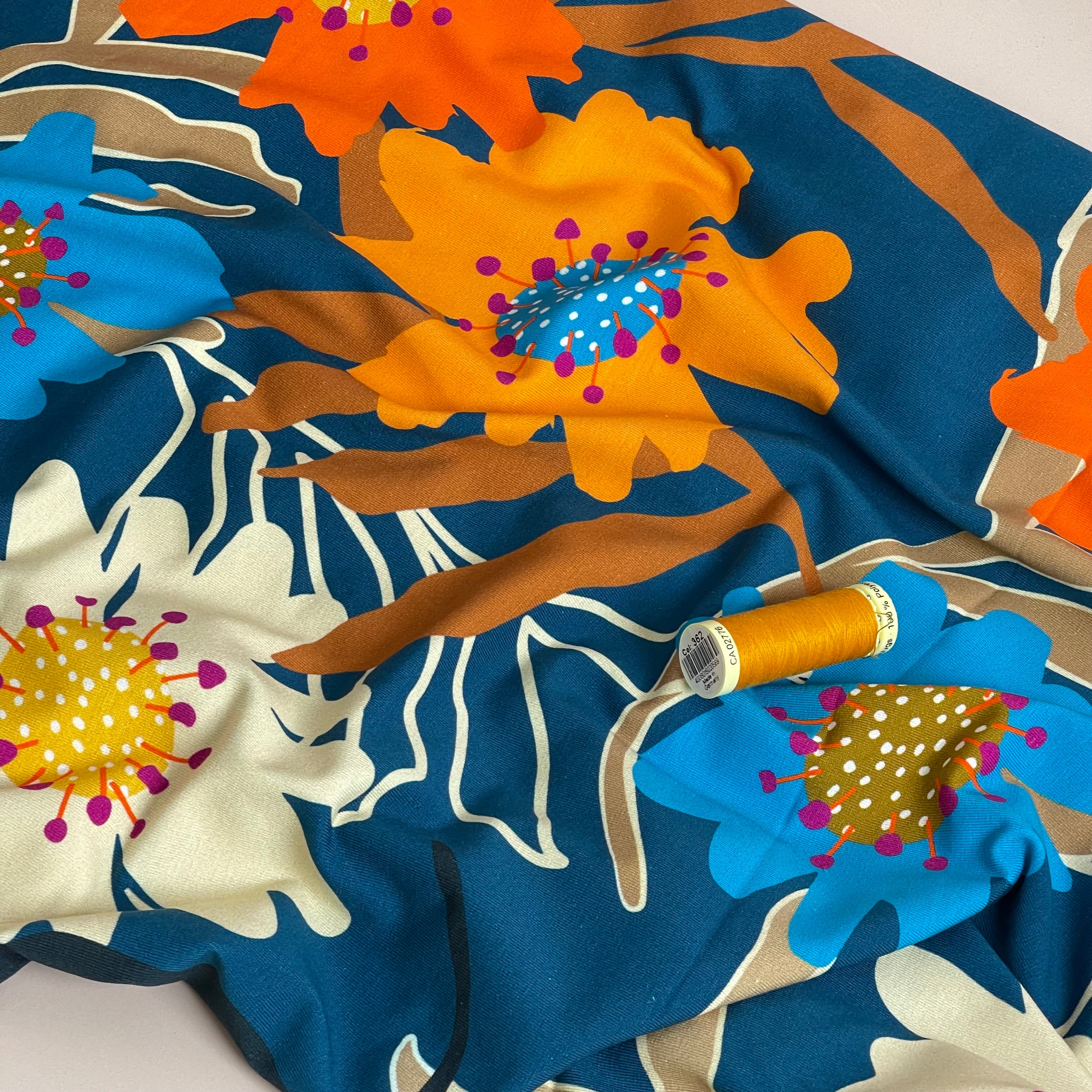 Danish Design - Big Flowers Cotton Jersey