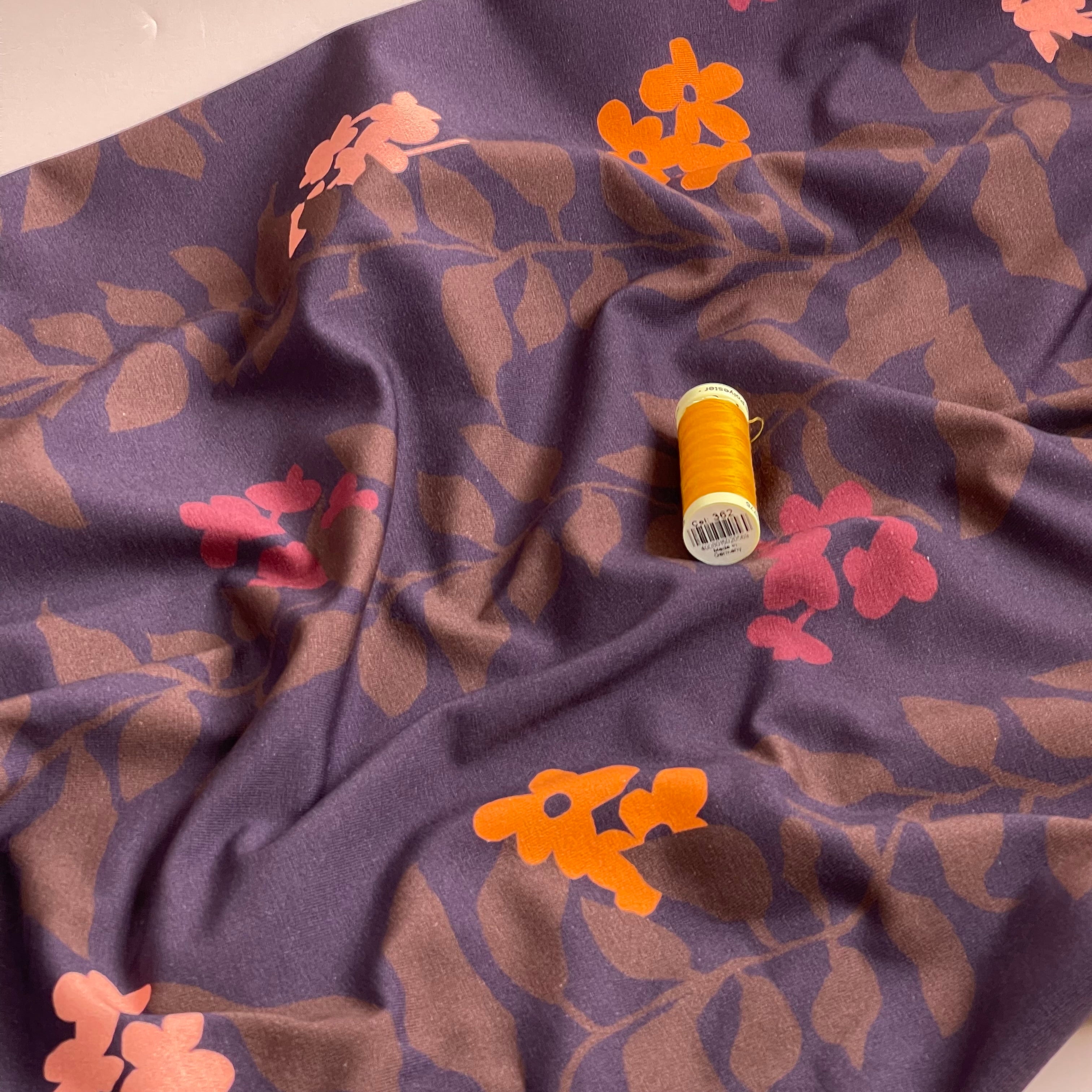 Danish Design - Climbing Vines Purple Cotton Jersey