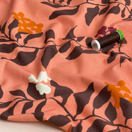 Danish Design - Climbing Vines Clay Pink Cotton Jersey