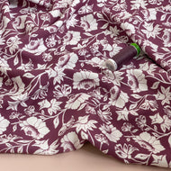 Climbing Florals in Mauve LENZING™ ECOVERO™ Viscose Fabric