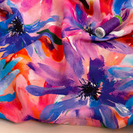 Painted Asters LENZING™ ECOVERO™ Viscose Fabric