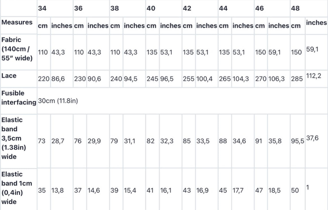 Sewing Kit - I Love You Pyjamas in Viscose Fabric