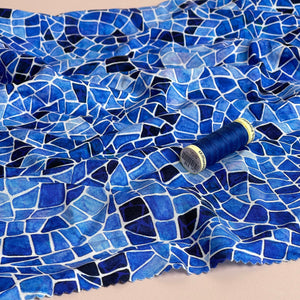 Adventure - Mosaics Viscose in Blue