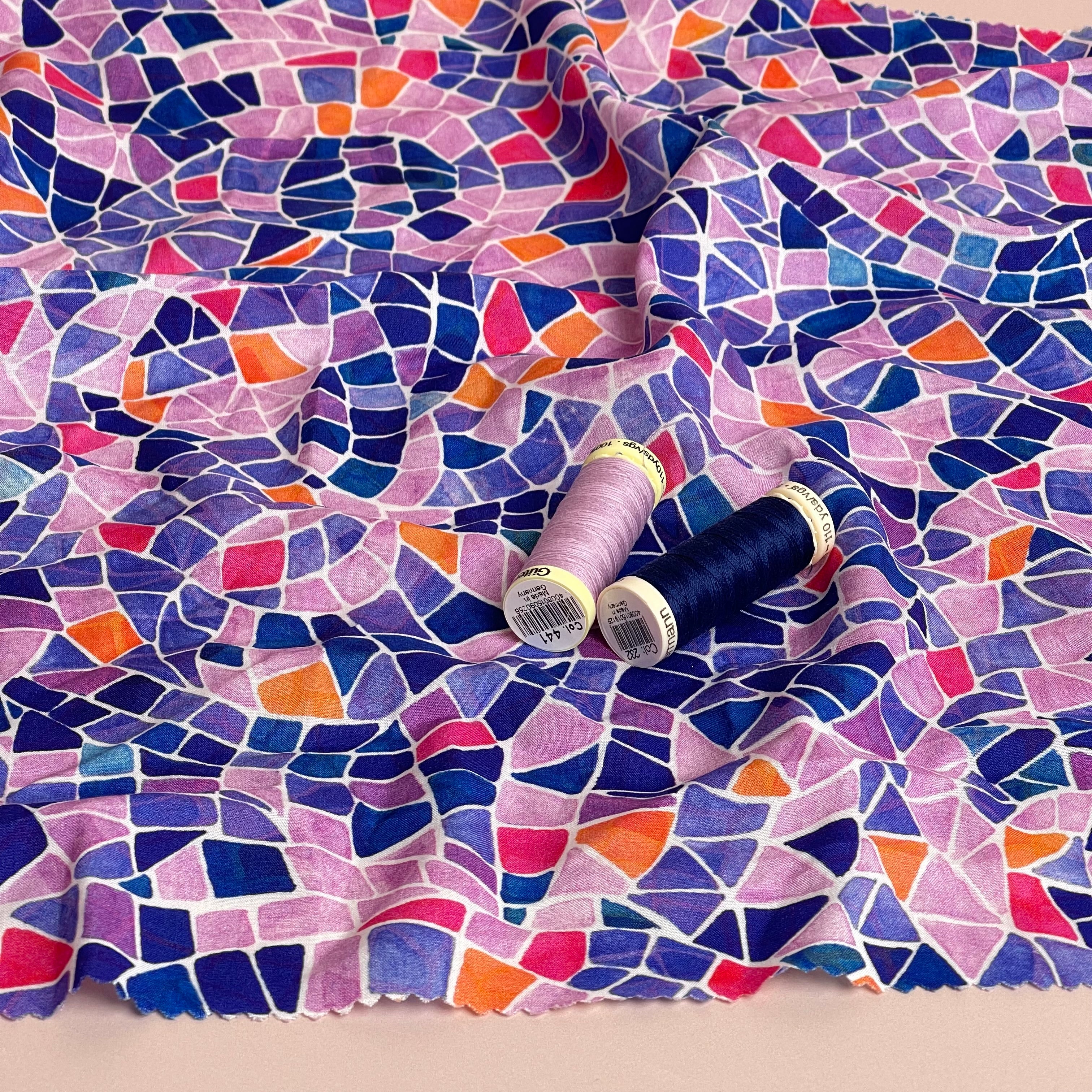 PRE-ORDER Adventure - Mosaics Viscose in Lavender (due by end of February)