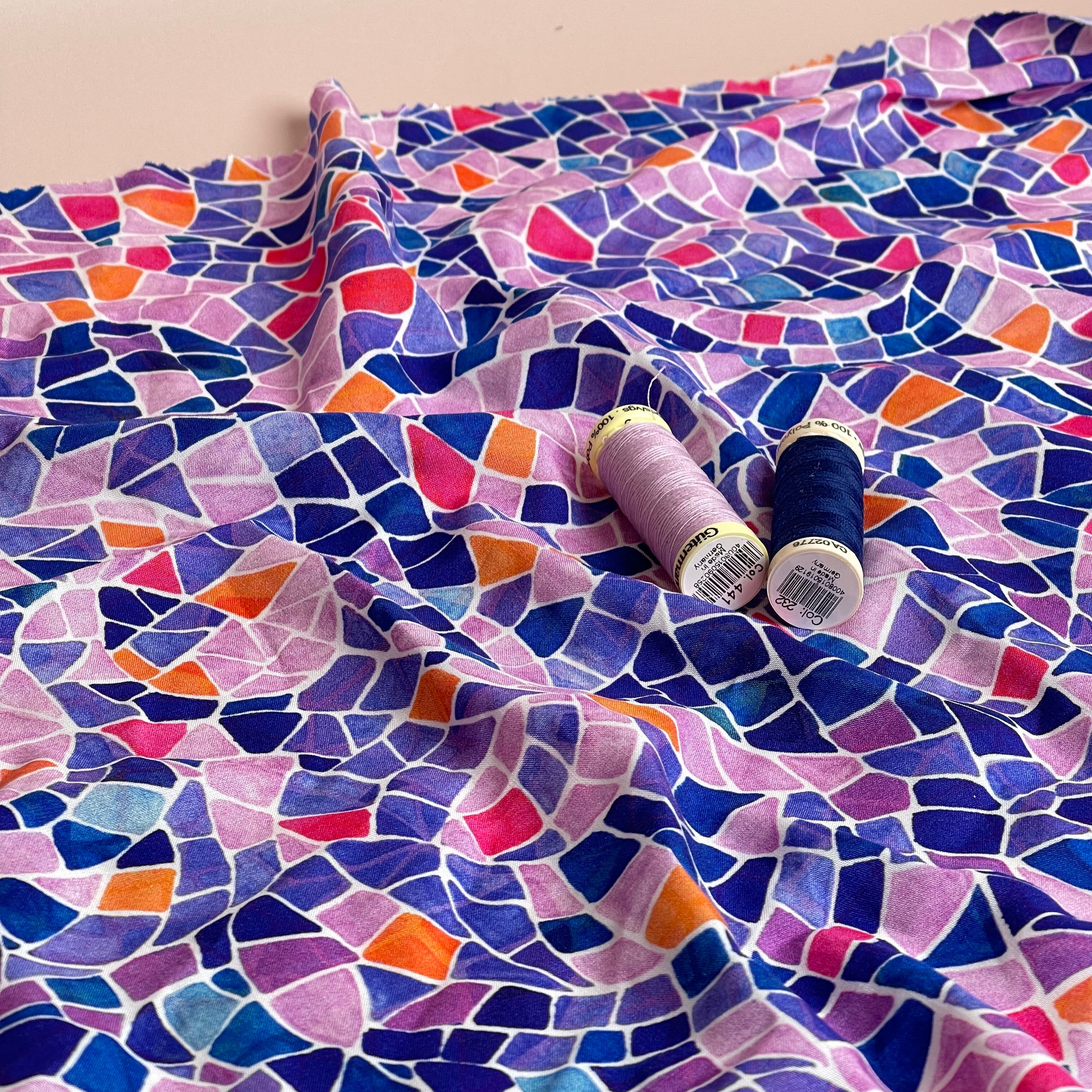 PRE-ORDER Adventure - Mosaics Viscose in Lavender (due by end of February)