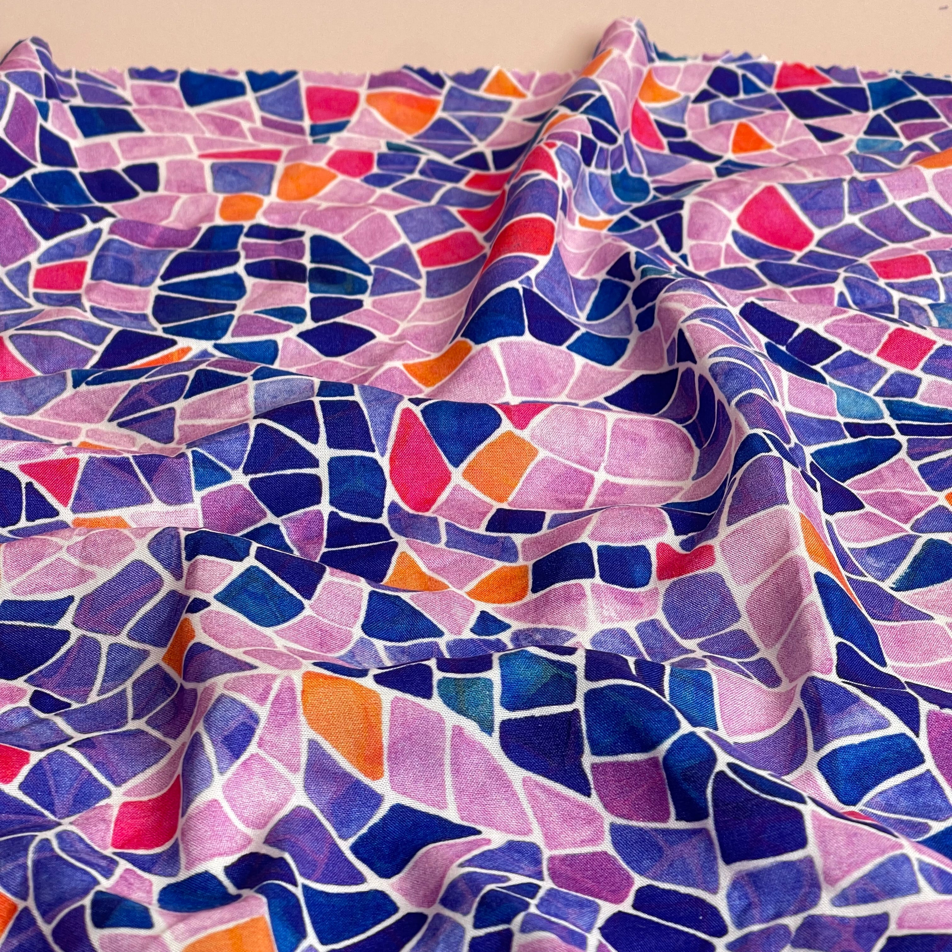 PRE-ORDER Adventure - Mosaics Viscose in Lavender (due by end of February)