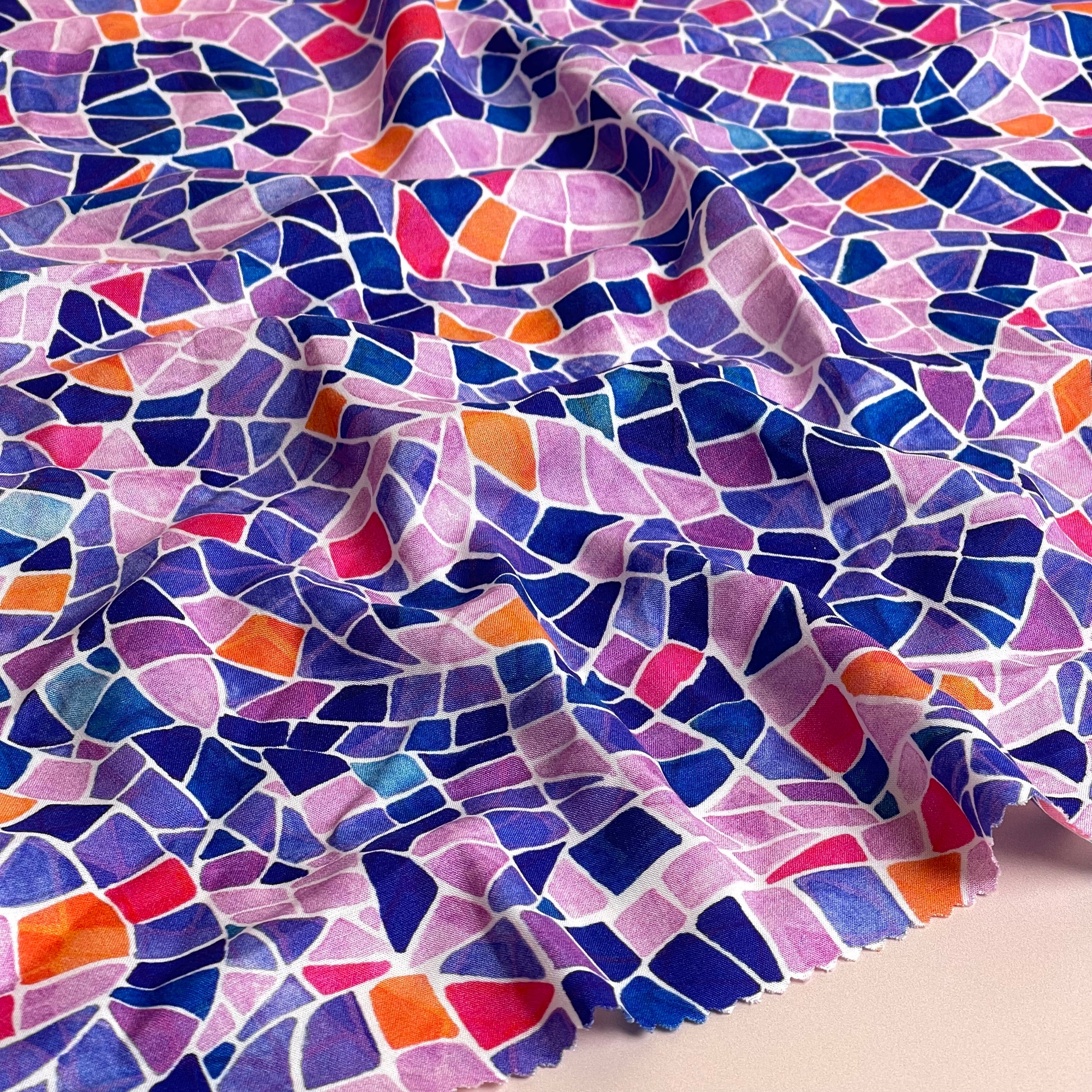 PRE-ORDER Adventure - Mosaics Viscose in Lavender (due by end of February)