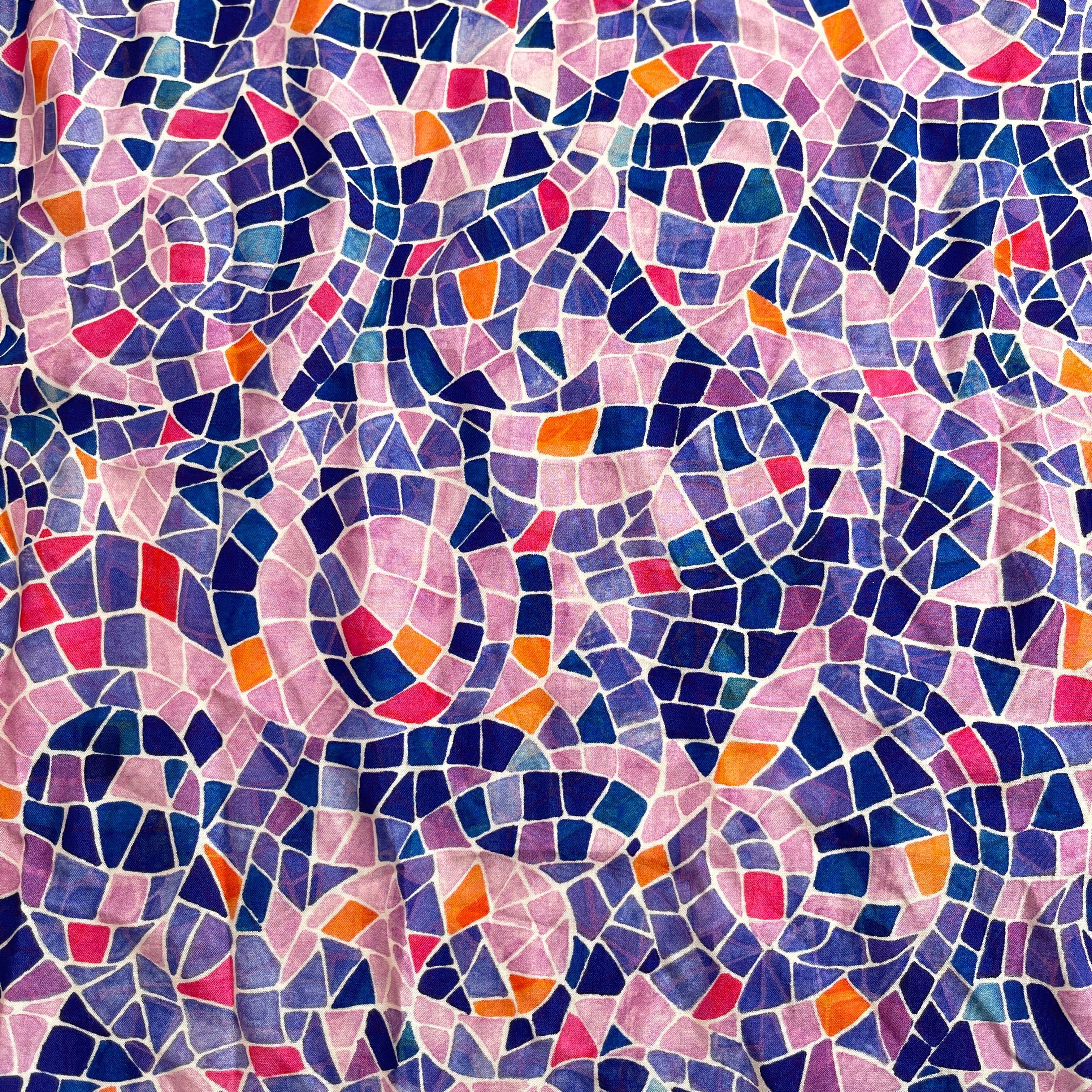 PRE-ORDER Adventure - Mosaics Viscose in Lavender (due by end of February)