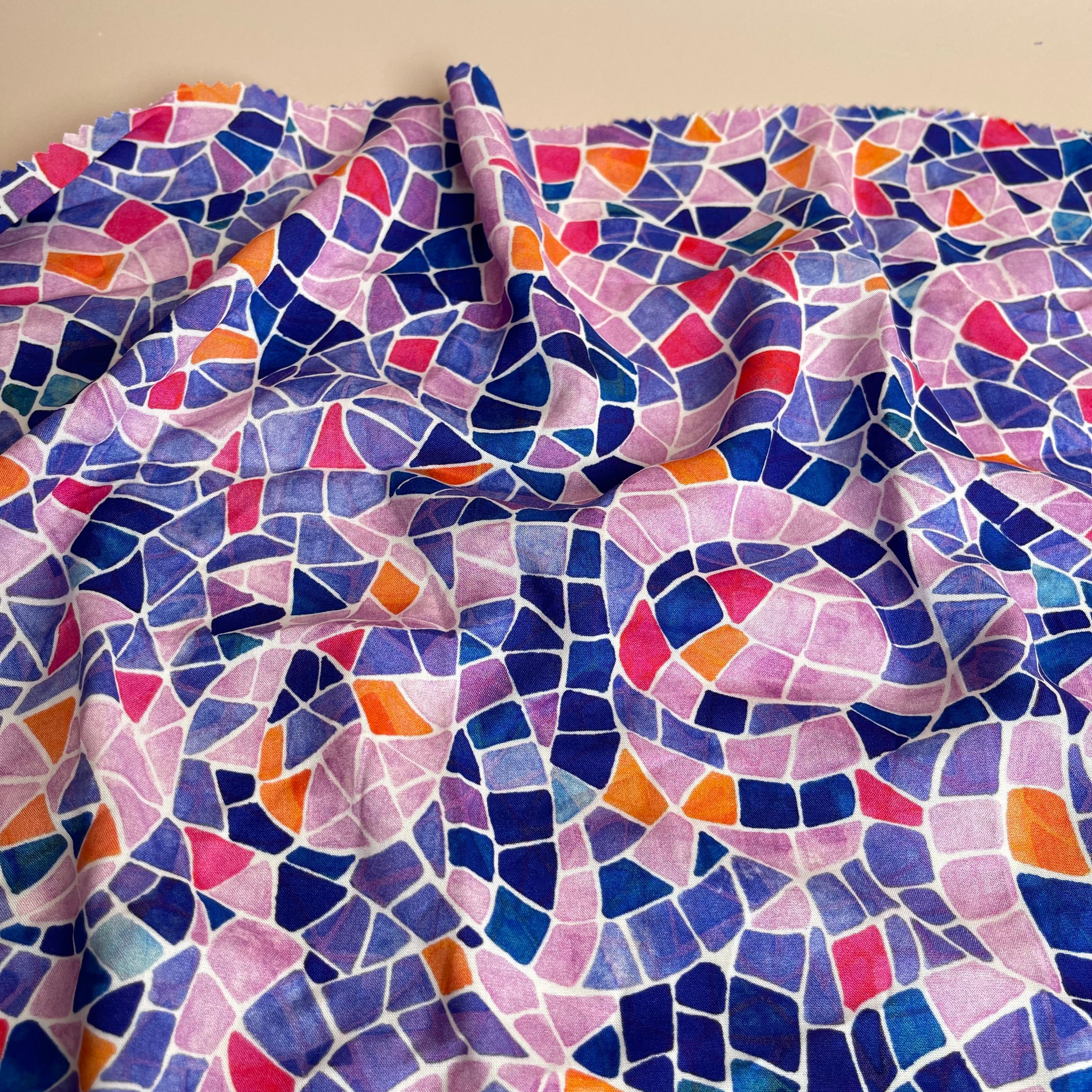 PRE-ORDER Adventure - Mosaics Viscose in Lavender (due by end of February)