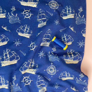 Danish Design - Sail Away Snuggly Fleecy Cotton Sweat-shirting