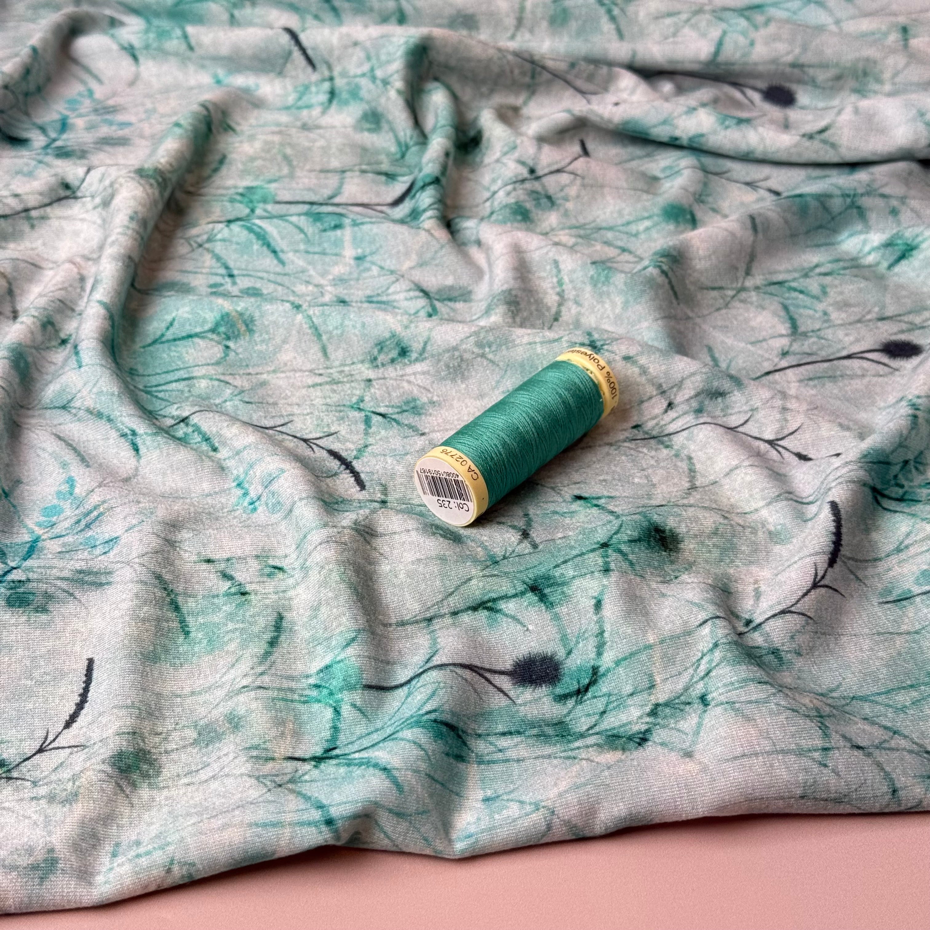 Danish Design -  Aqua Plants ECOVERVO™ Viscose Jersey