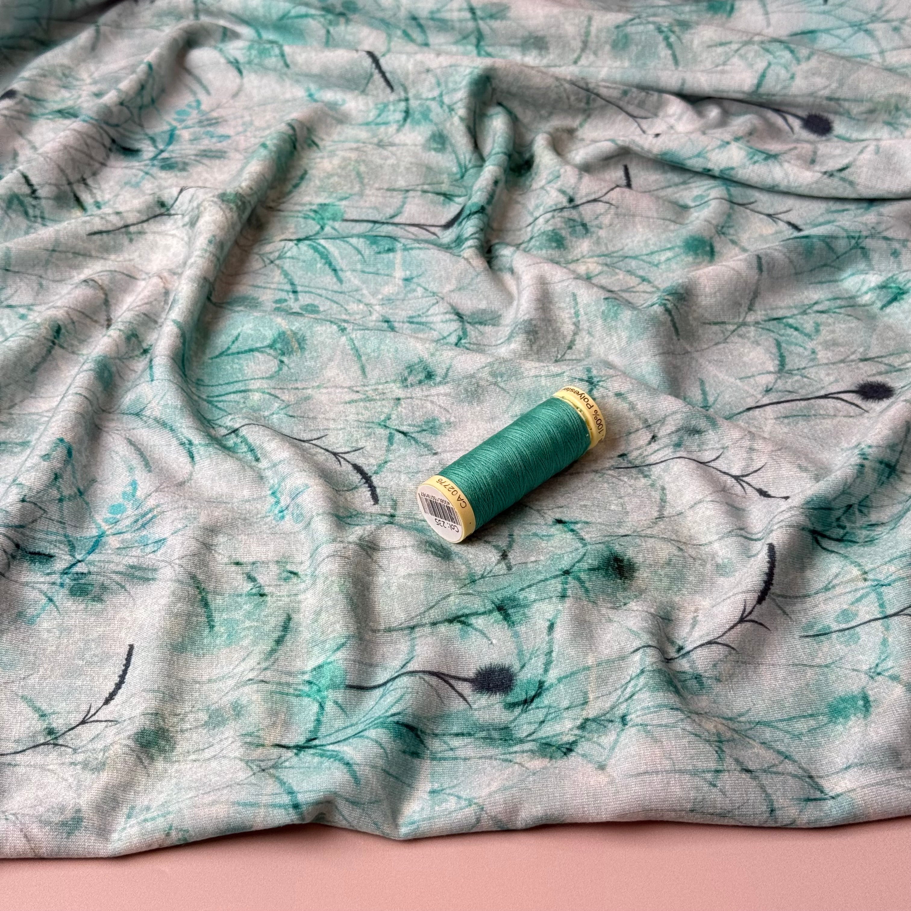 Danish Design -  Aqua Plants ECOVERVO™ Viscose Jersey