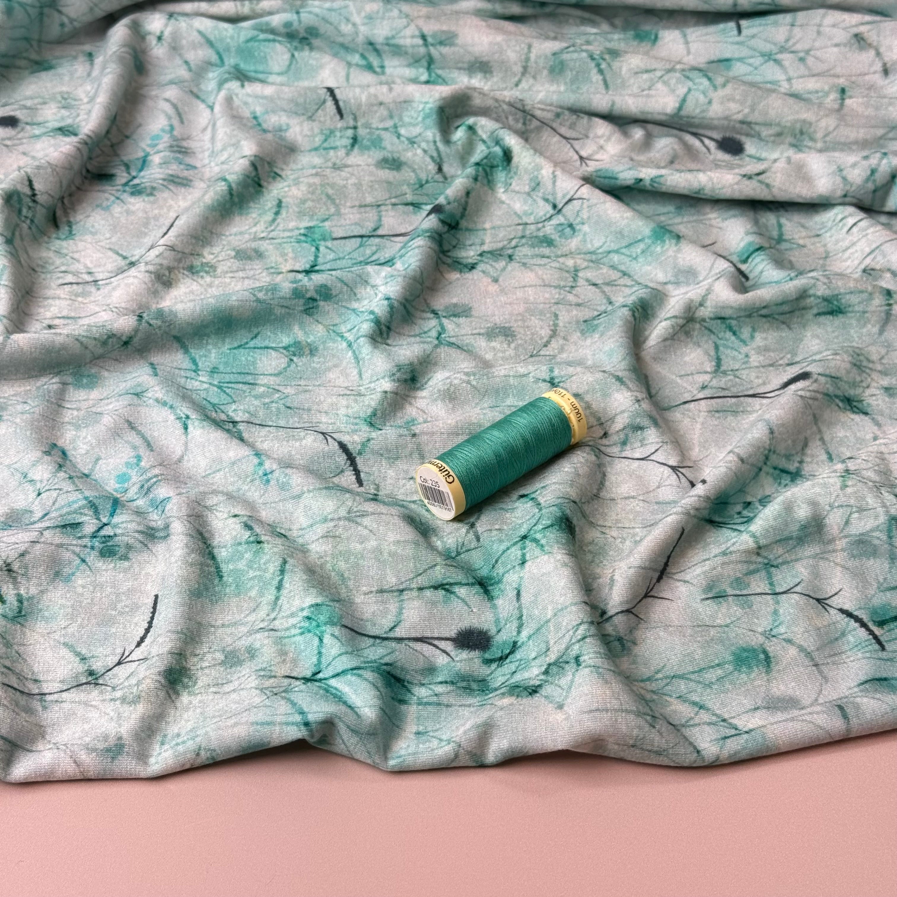 Danish Design -  Aqua Plants ECOVERVO™ Viscose Jersey