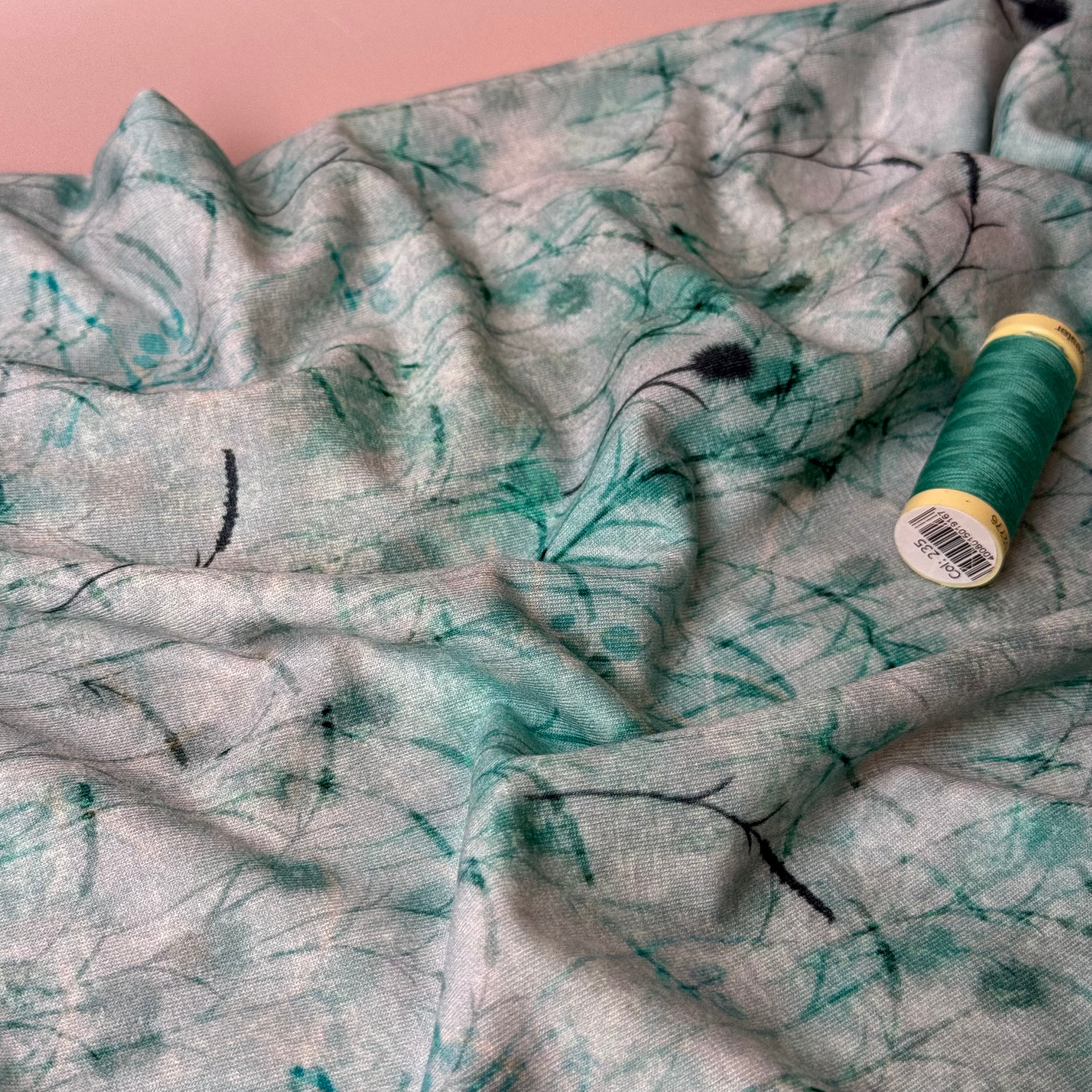 Danish Design -  Aqua Plants ECOVERVO™ Viscose Jersey