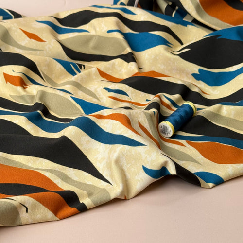 Danish Design - Colourful Zebra Cotton Jersey