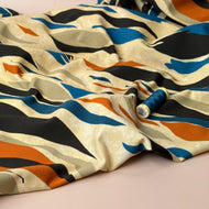 Danish Design - Colourful Zebra Cotton Jersey