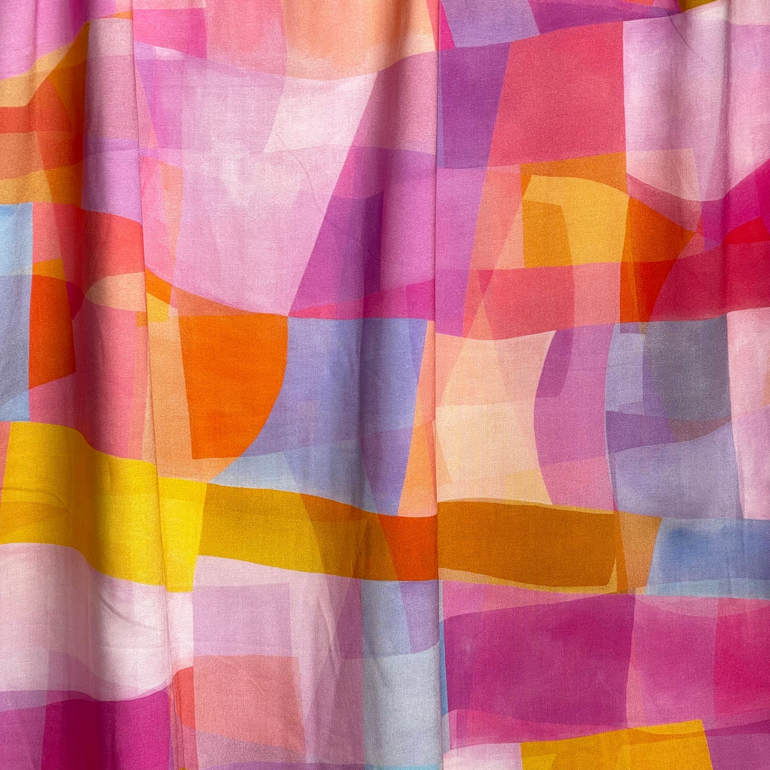 REMNANT 2.55 Metres - Sundown Rayon Fabric