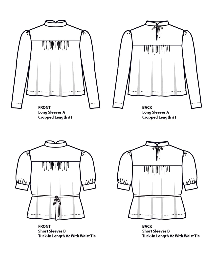 Sew House Seven - Regalia Blouse Sewing Pattern Size 16-34