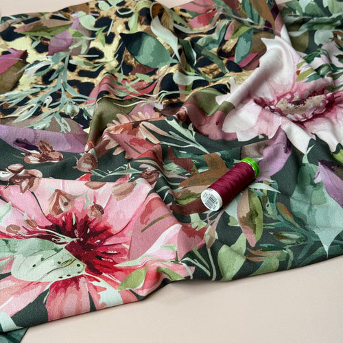 Danish Design - Cheetah in the Garden ECOVERVO™ Viscose Jersey