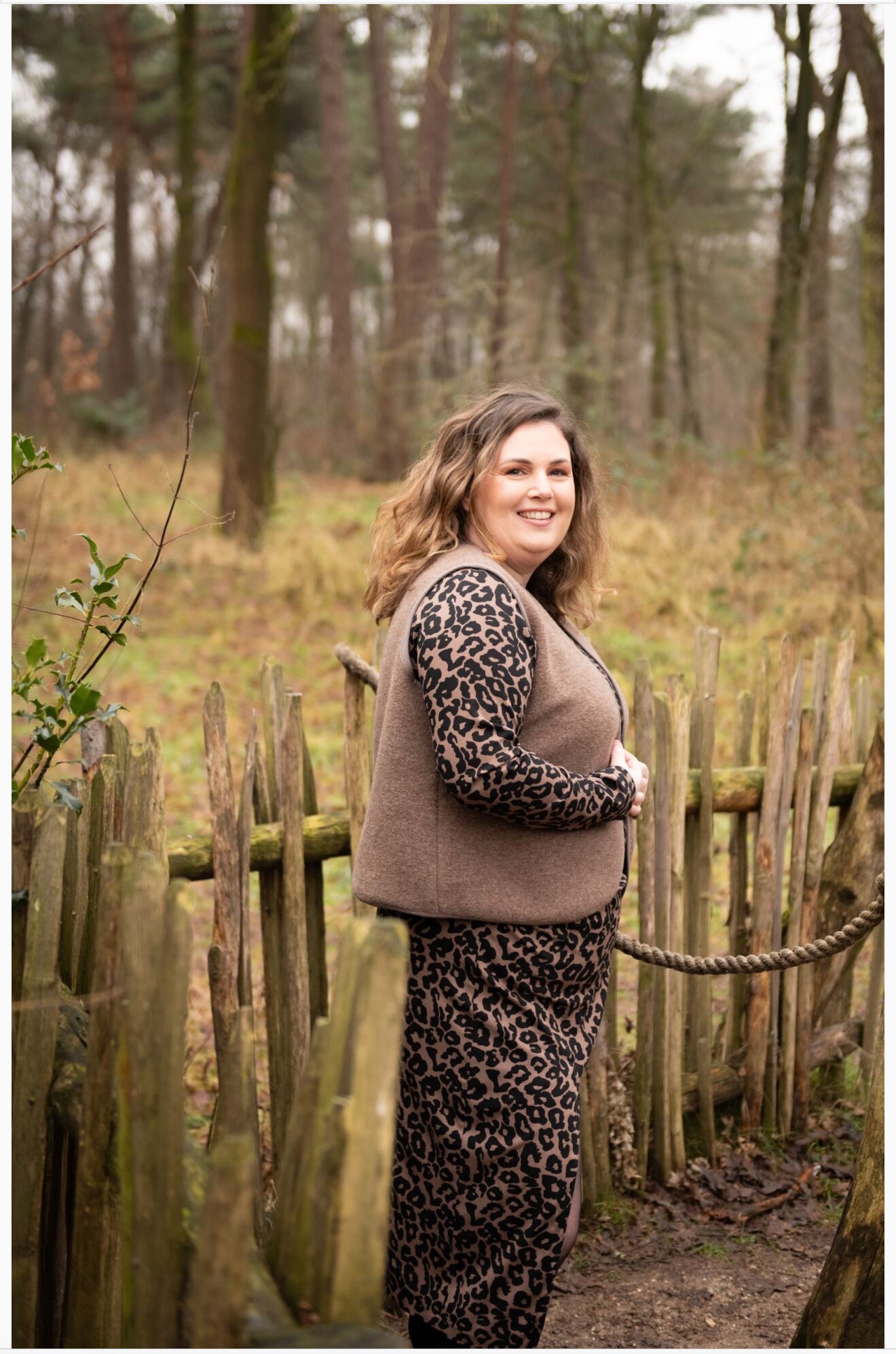 Rosella Leopard Black Viscose Twill with Stretch