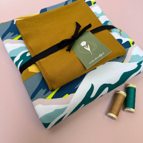 Colour Bundles - Mountains Cotton Sweatshirt & Ribbing
