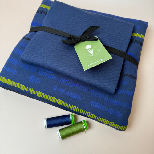 Colour Bundles - Sound Waves French Terry & Ribbing