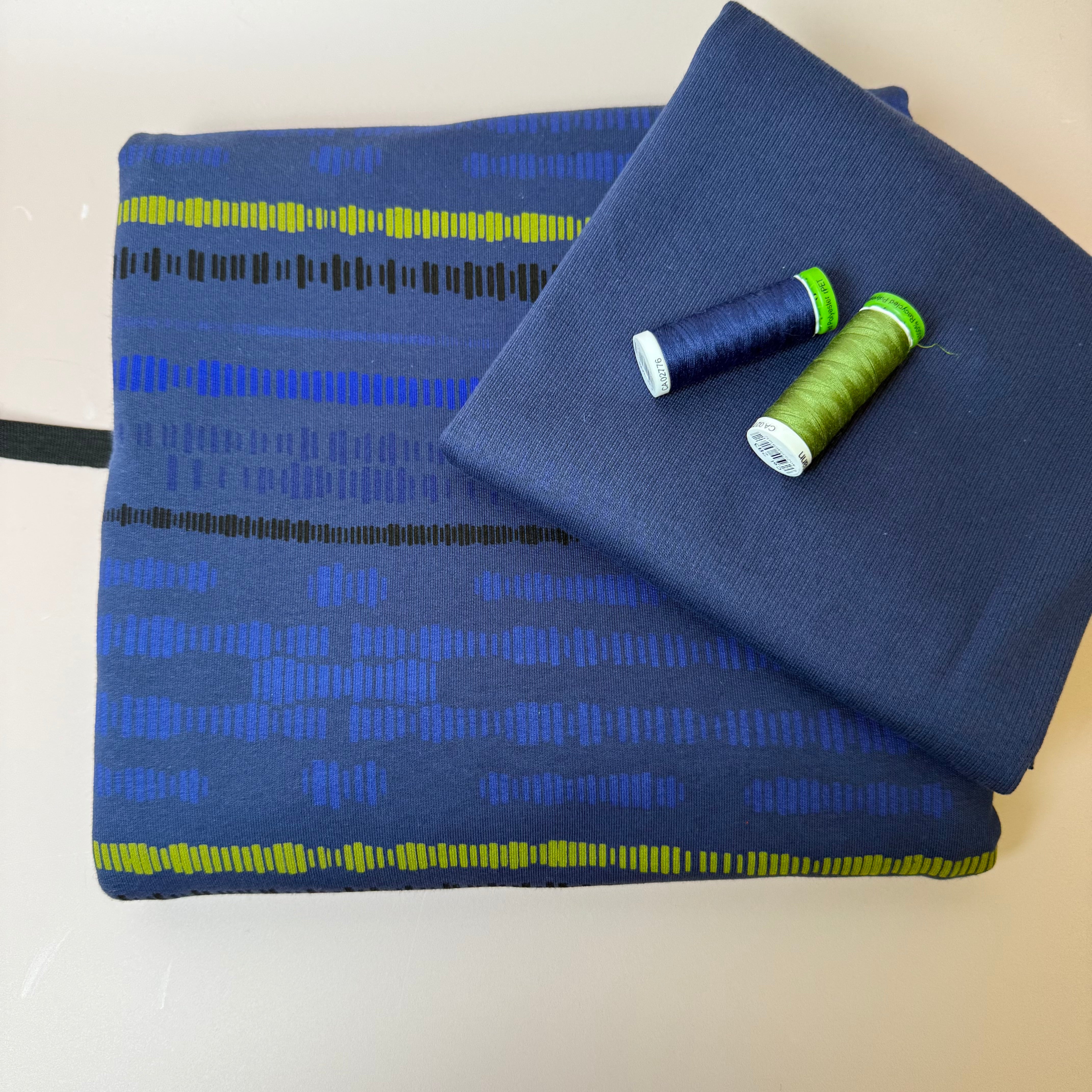 Colour Bundles - Sound Waves French Terry & Ribbing