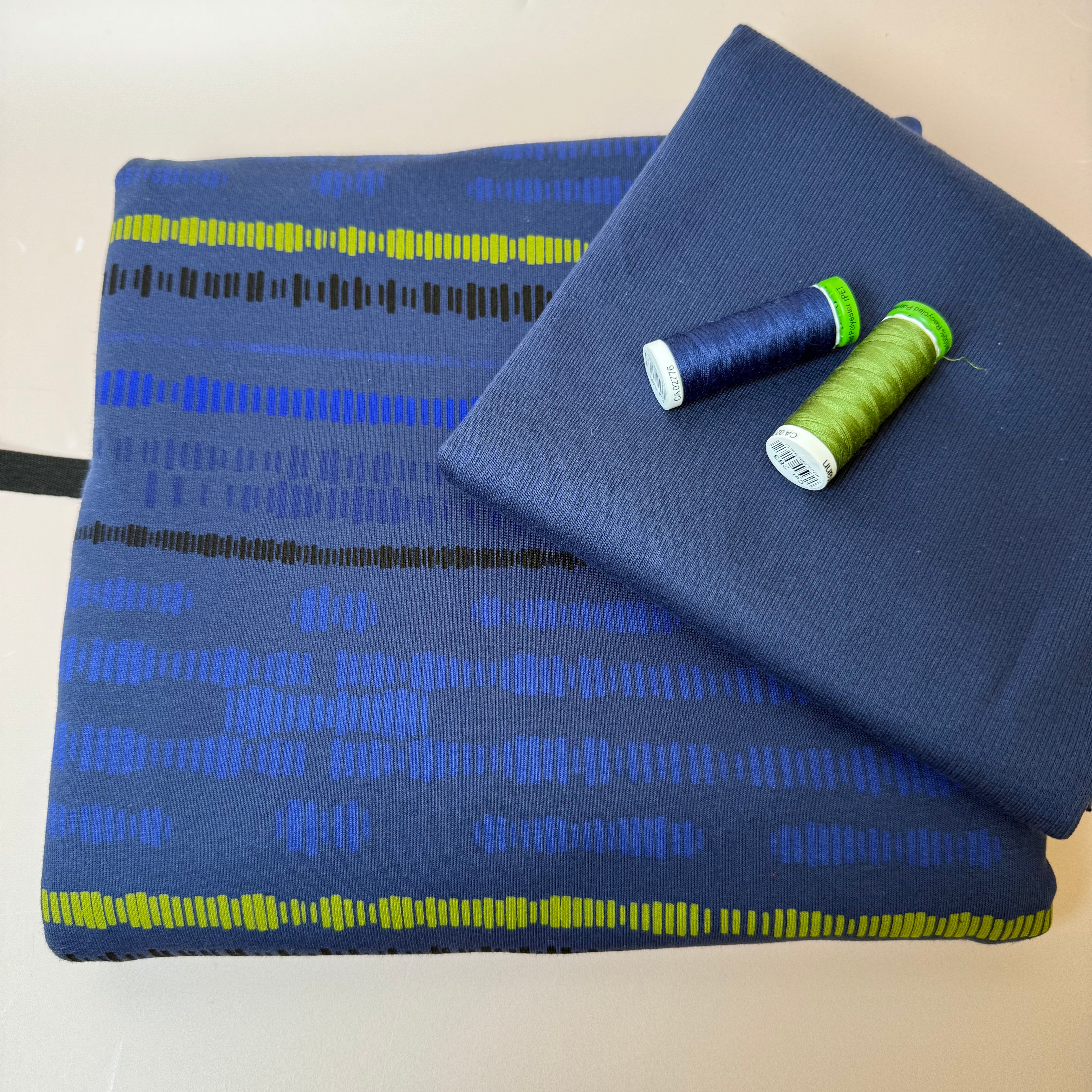 Colour Bundles - Sound Waves French Terry & Ribbing