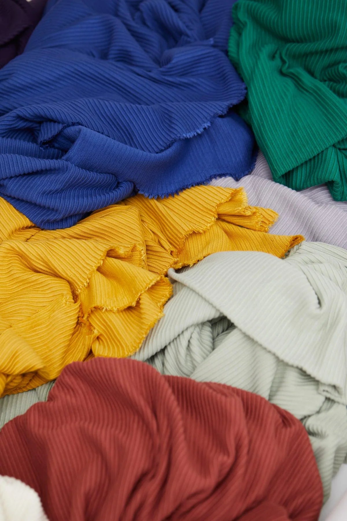 Meet MILK - Self Stripe Ottoman Knit in Frog