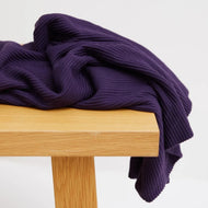 REMNANT 1.04 Metres - Meet MILK - Self Stripe Ottoman Knit Purple Night