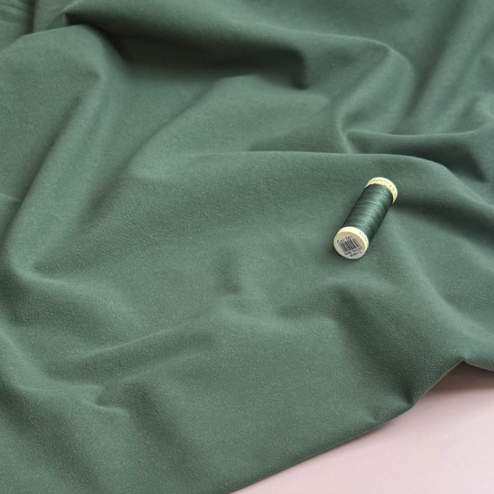 Vintage Washed Cotton in Forest Green