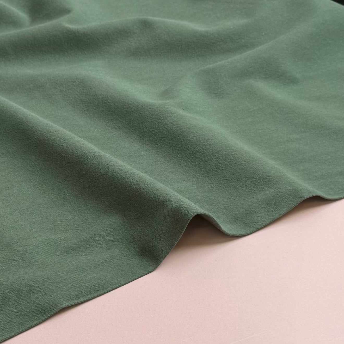 Vintage Washed Cotton in Forest Green