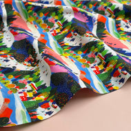 Ski Season Soft Cotton Poplin Fabric
